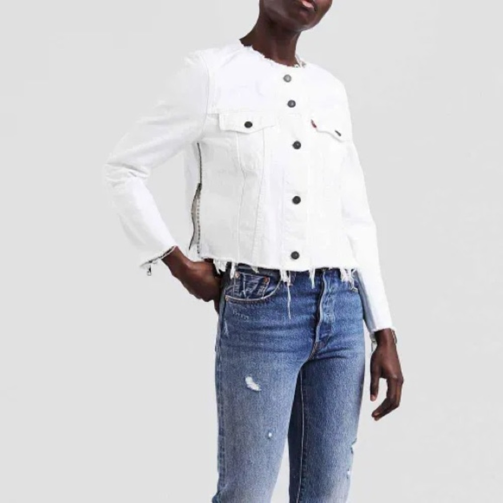 Levi’s White Denim Jacket